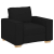 Sofa Fotel Czarny 60 cm Tkanina