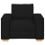Sofa Fotel Czarny 60 cm Tkanina