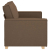 Sofa 2-osobowa brązowa 120 cm tkanina