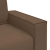 Sofa 2-osobowa brązowa 120 cm tkanina