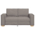 Sofa 2-osobowa Taupe 120 cm Tkanina