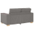 Sofa 2-osobowa Taupe 120 cm Tkanina