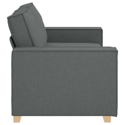 Sofa 2-osobowa Ciemnoszara 140 cm Tkanina