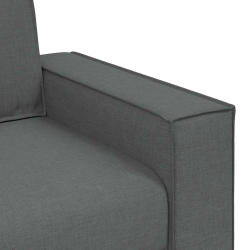 Sofa 2-osobowa Ciemnoszara 140 cm Tkanina