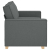 Sofa 2-osobowa Ciemnoszara 140 cm Tkanina