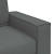 Sofa 2-osobowa Ciemnoszara 140 cm Tkanina