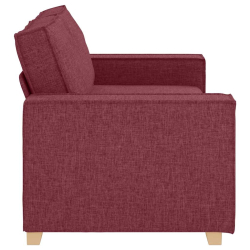 Sofa 2-osobowa w kolorze czerwonego wina 140 cm Tkanina