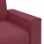 Sofa 2-osobowa w kolorze czerwonego wina 140 cm Tkanina
