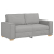 Sofa 2-osobowa Cloud Grey 140 cm Tkanina