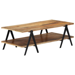 Stolik kawowy, 115x60x40 cm, lite drewno mango