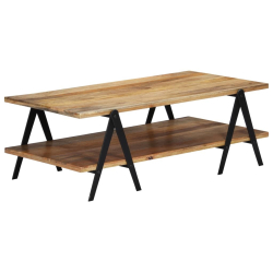 Stolik kawowy, 115x60x40 cm, lite drewno mango