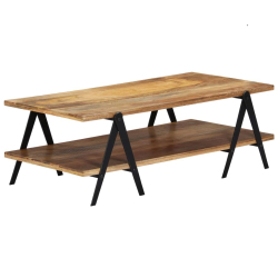 Stolik kawowy, 115x60x40 cm, lite drewno mango