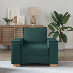 Sofa Fotel Ciemnozielony 60 cm Tkanina