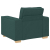 Sofa Fotel Ciemnozielony 60 cm Tkanina