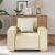 Sofa Fotel Kremowy 60 cm Tkanina