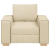 Sofa Fotel Kremowy 60 cm Tkanina