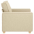 Sofa Fotel Kremowy 60 cm Tkanina