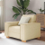 Sofa Fotel Kremowy 60 cm Tkanina