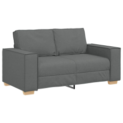 Sofa 2-osobowa Ciemnoszara 120 cm Tkanina