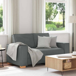 Sofa 2-osobowa Ciemnoszara 120 cm Tkanina