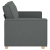 Sofa 2-osobowa Ciemnoszara 120 cm Tkanina