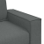 Sofa 2-osobowa Ciemnoszara 120 cm Tkanina