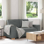 Sofa 2-osobowa Ciemnoszara 120 cm Tkanina