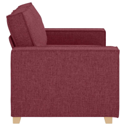 Sofa 2-osobowa w kolorze czerwonego wina 120 cm Tkanina