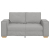 Sofa 2-osobowa Cloud Grey 120 cm Tkanina