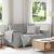 Sofa 2-osobowa Cloud Grey 120 cm Tkanina