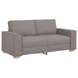Sofa 2-osobowa Taupe 140 cm Tkanina