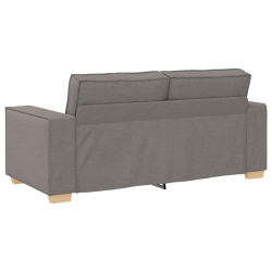 Sofa 2-osobowa Taupe 140 cm Tkanina