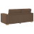 Sofa 2-osobowa brązowa 140 cm tkanina