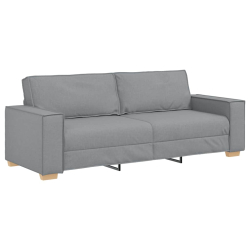 Sofa 3-osobowa Jasnoszara 180 cm Tkanina
