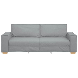Sofa 3-osobowa Jasnoszara 180 cm Tkanina