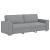 Sofa 3-osobowa Jasnoszara 180 cm Tkanina