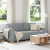 Sofa 3-osobowa Jasnoszara 180 cm Tkanina