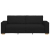 Sofa 3-osobowa Czarna 180 cm Tkanina