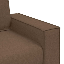Sofa Fotel Brązowy 60 cm Tkanina