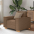 Sofa Fotel Brązowy 60 cm Tkanina