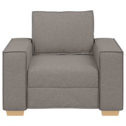 Sofa Fotel Taupe 60 cm Tkanina