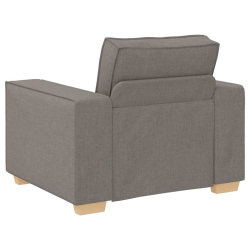 Sofa Fotel Taupe 60 cm Tkanina