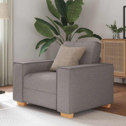Sofa Fotel Taupe 60 cm Tkanina
