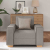 Sofa Fotel Taupe 60 cm Tkanina
