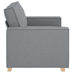 Sofa 2-osobowa Jasnoszara 120 cm Tkanina