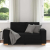 Sofa 2-osobowa Czarna 120 cm Tkanina