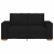 Sofa 2-osobowa Czarna 120 cm Tkanina