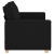 Sofa 2-osobowa Czarna 120 cm Tkanina