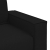 Sofa 2-osobowa Czarna 120 cm Tkanina