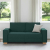 Sofa 2-osobowa Ciemnozielona 140 cm Tkanina